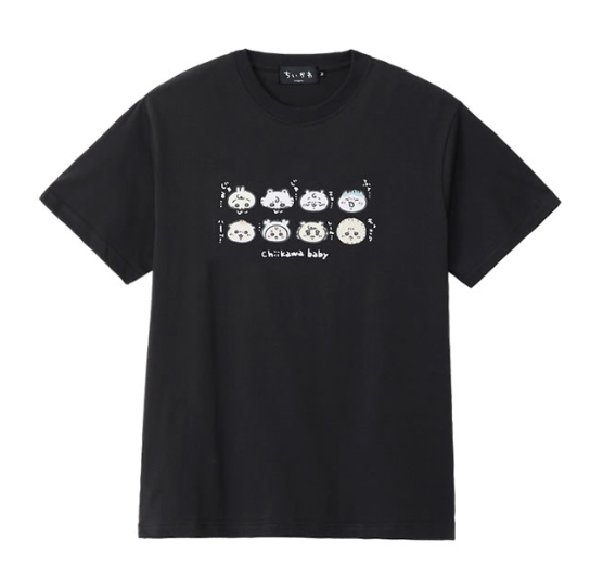 [Pre-order] "Chiikawa" Chiikawa Baby - Short sleeve T-shirt - Black